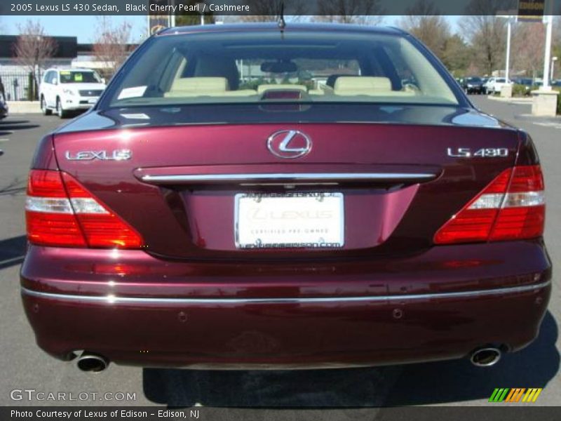 Black Cherry Pearl / Cashmere 2005 Lexus LS 430 Sedan