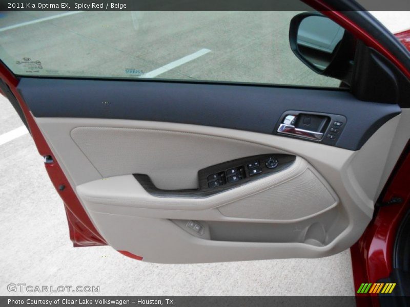 Spicy Red / Beige 2011 Kia Optima EX