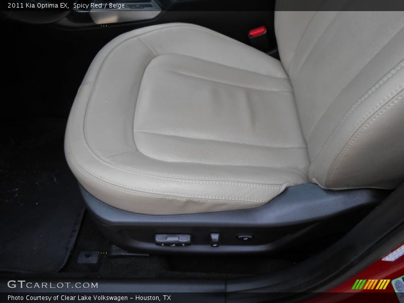 Spicy Red / Beige 2011 Kia Optima EX
