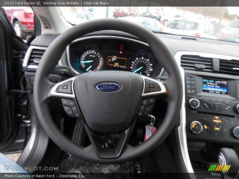 Sterling Gray Metallic / Charcoal Black 2013 Ford Fusion SE