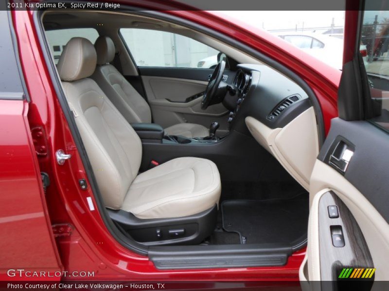 Spicy Red / Beige 2011 Kia Optima EX