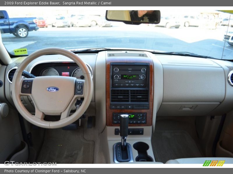 Sangria Red Metallic / Camel 2009 Ford Explorer Eddie Bauer