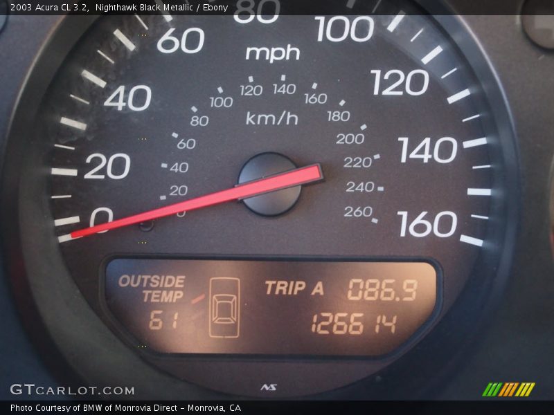 Nighthawk Black Metallic / Ebony 2003 Acura CL 3.2
