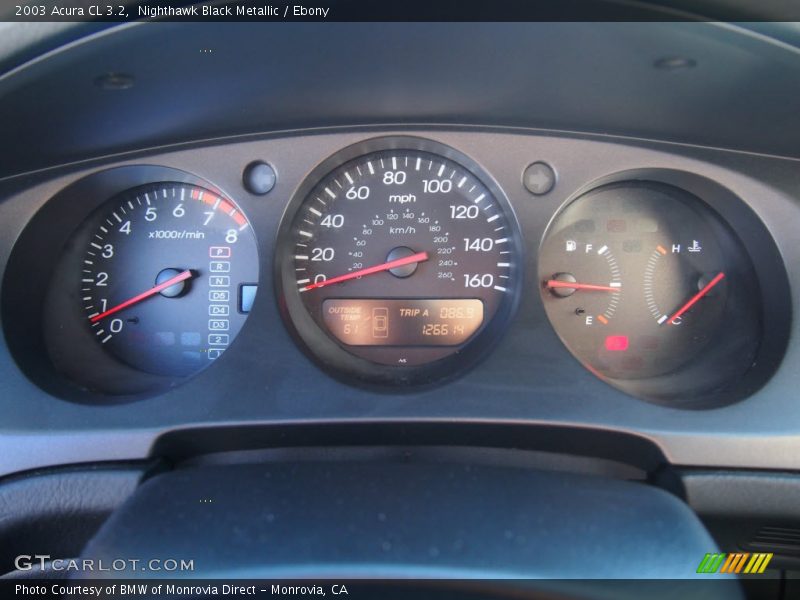 Nighthawk Black Metallic / Ebony 2003 Acura CL 3.2