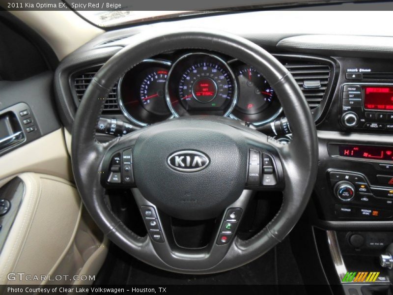 Spicy Red / Beige 2011 Kia Optima EX