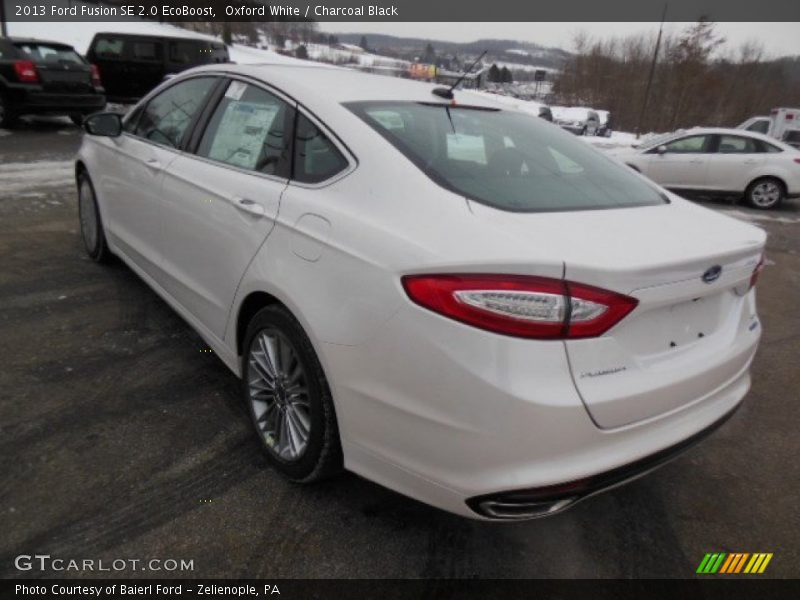 Oxford White / Charcoal Black 2013 Ford Fusion SE 2.0 EcoBoost