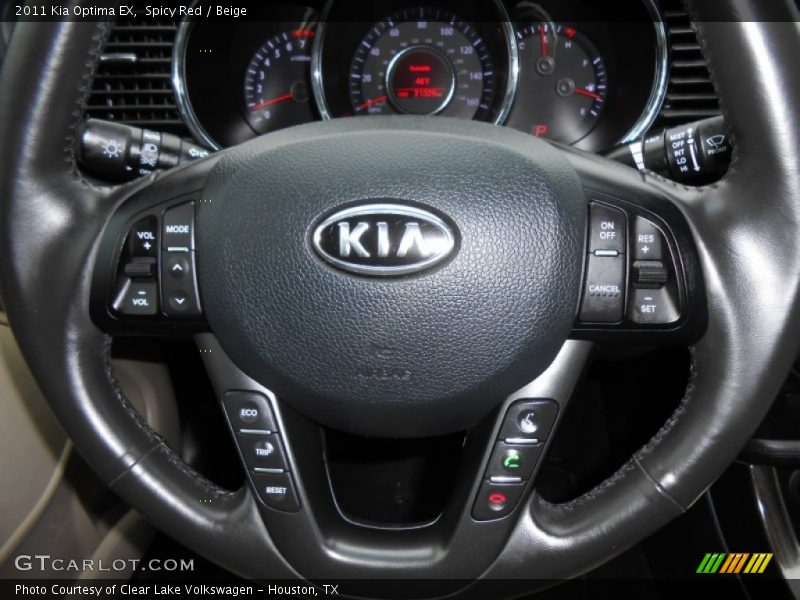 Spicy Red / Beige 2011 Kia Optima EX