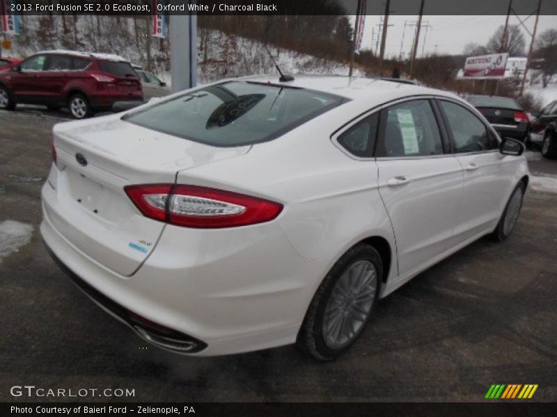 Oxford White / Charcoal Black 2013 Ford Fusion SE 2.0 EcoBoost