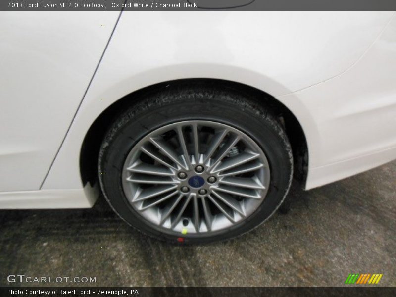 Oxford White / Charcoal Black 2013 Ford Fusion SE 2.0 EcoBoost