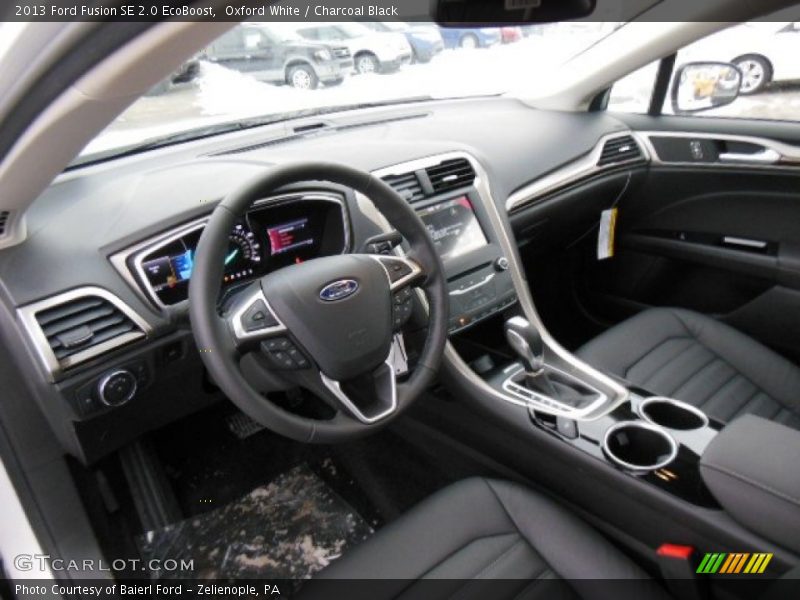 Oxford White / Charcoal Black 2013 Ford Fusion SE 2.0 EcoBoost