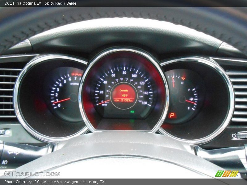 Spicy Red / Beige 2011 Kia Optima EX