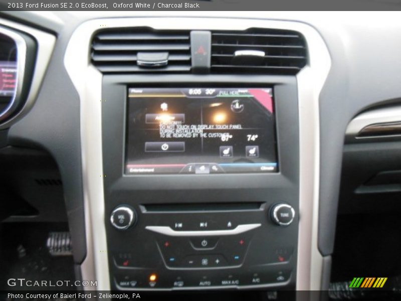 Oxford White / Charcoal Black 2013 Ford Fusion SE 2.0 EcoBoost