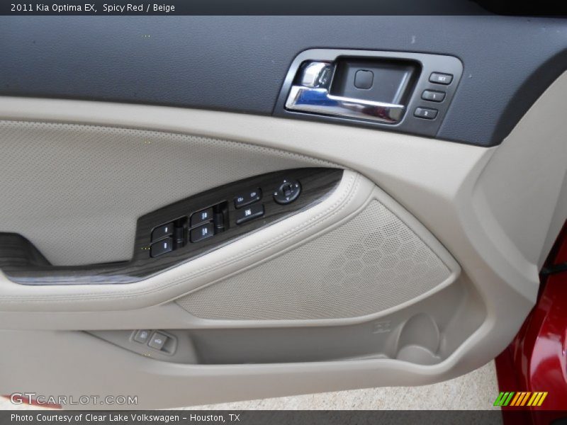 Spicy Red / Beige 2011 Kia Optima EX