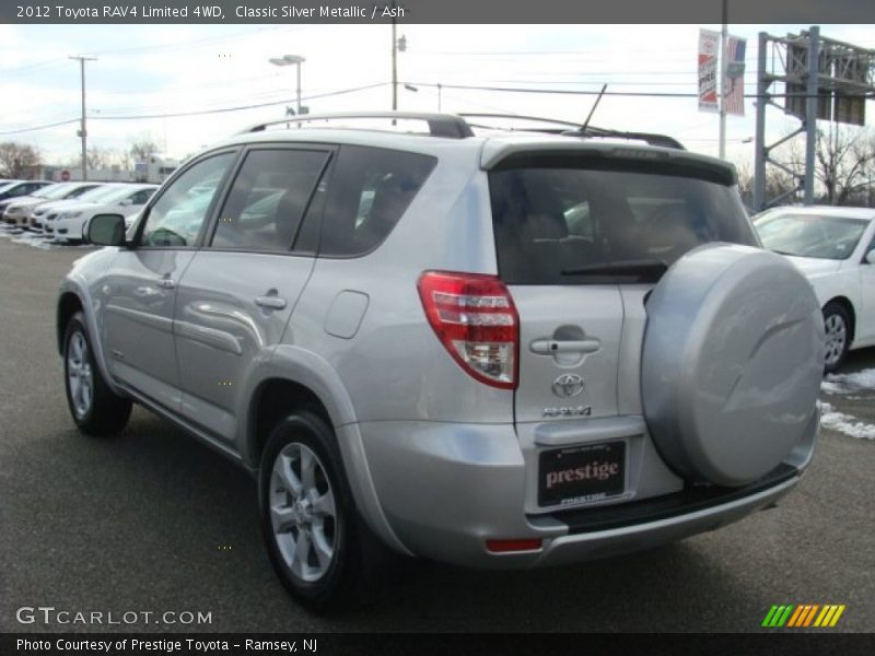 Classic Silver Metallic / Ash 2012 Toyota RAV4 Limited 4WD