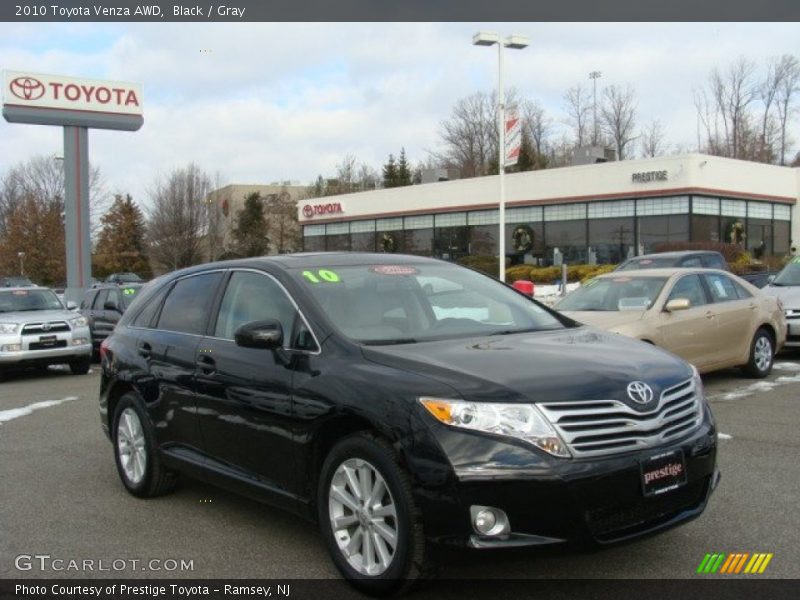 Black / Gray 2010 Toyota Venza AWD