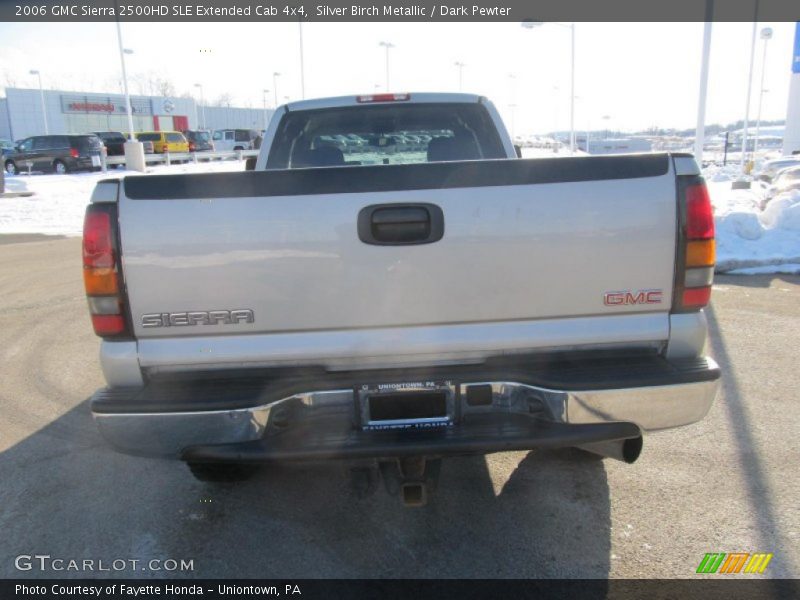 Silver Birch Metallic / Dark Pewter 2006 GMC Sierra 2500HD SLE Extended Cab 4x4