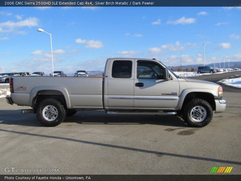 Silver Birch Metallic / Dark Pewter 2006 GMC Sierra 2500HD SLE Extended Cab 4x4