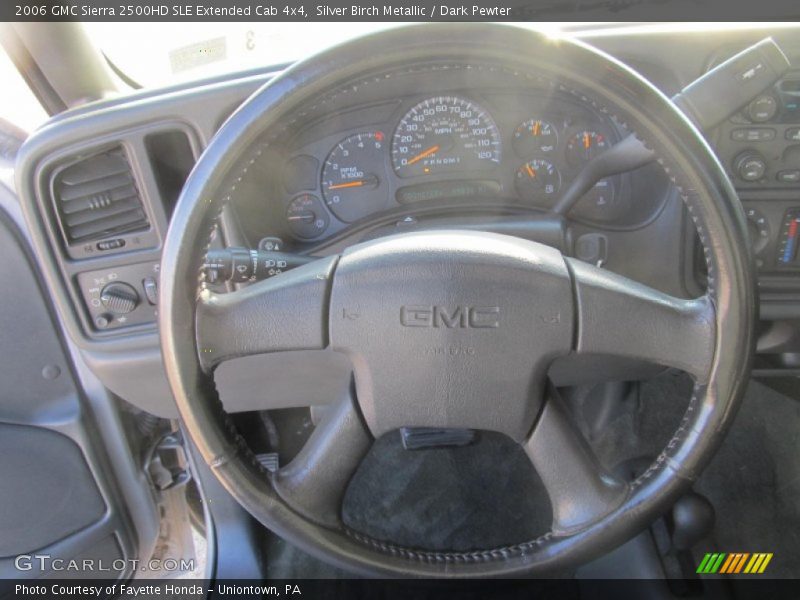 Silver Birch Metallic / Dark Pewter 2006 GMC Sierra 2500HD SLE Extended Cab 4x4