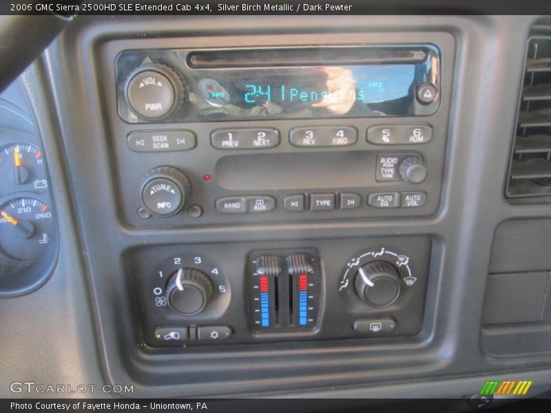 Silver Birch Metallic / Dark Pewter 2006 GMC Sierra 2500HD SLE Extended Cab 4x4