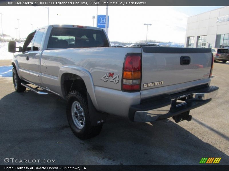 Silver Birch Metallic / Dark Pewter 2006 GMC Sierra 2500HD SLE Extended Cab 4x4