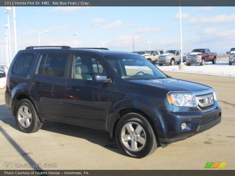Bali Blue Pearl / Gray 2011 Honda Pilot EX 4WD