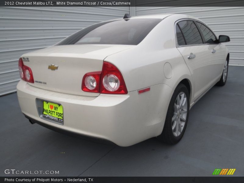 White Diamond Tricoat / Cocoa/Cashmere 2012 Chevrolet Malibu LTZ