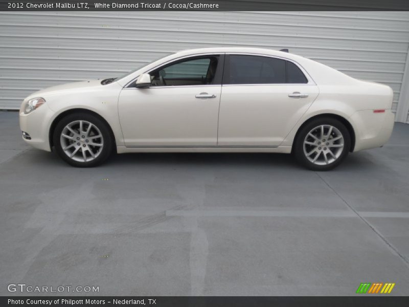 White Diamond Tricoat / Cocoa/Cashmere 2012 Chevrolet Malibu LTZ