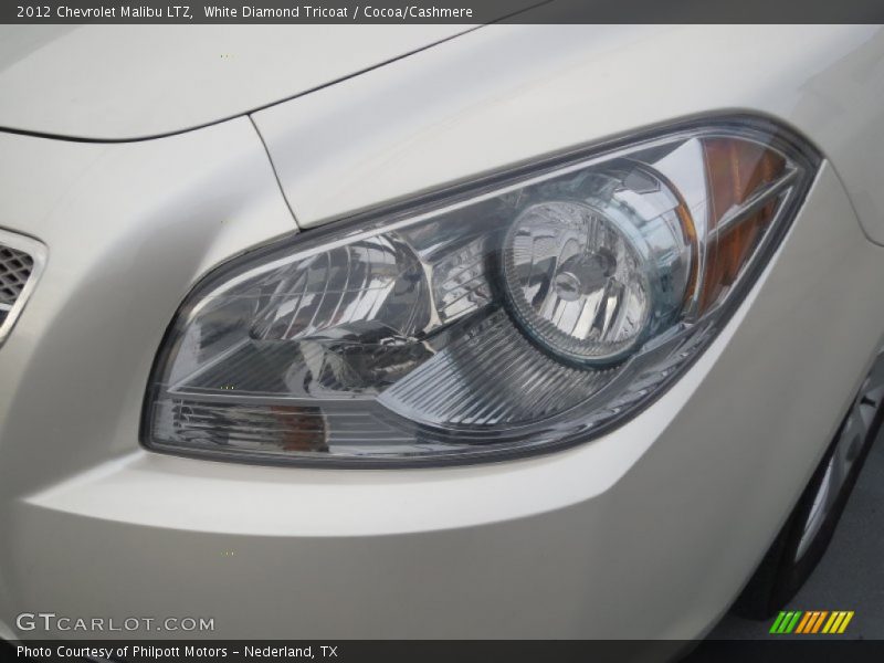 White Diamond Tricoat / Cocoa/Cashmere 2012 Chevrolet Malibu LTZ