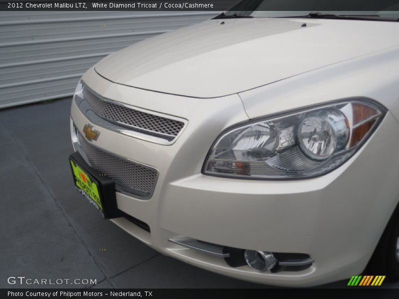 White Diamond Tricoat / Cocoa/Cashmere 2012 Chevrolet Malibu LTZ