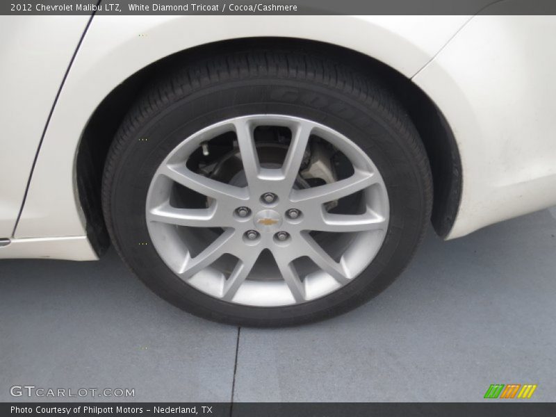 White Diamond Tricoat / Cocoa/Cashmere 2012 Chevrolet Malibu LTZ