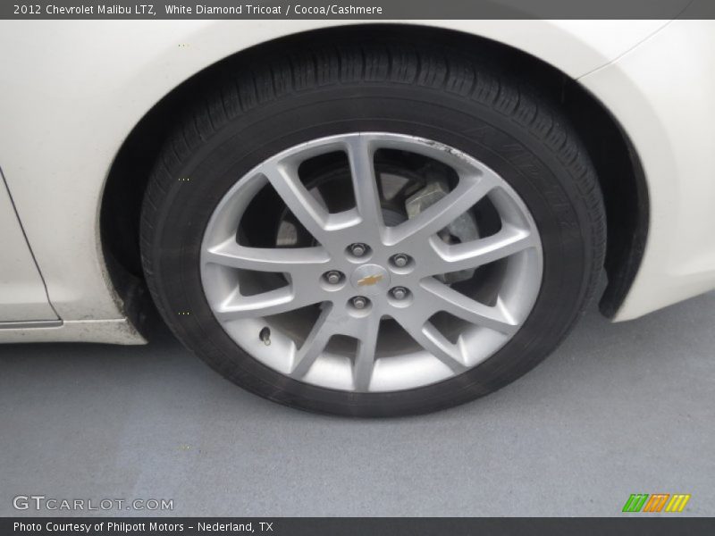 White Diamond Tricoat / Cocoa/Cashmere 2012 Chevrolet Malibu LTZ