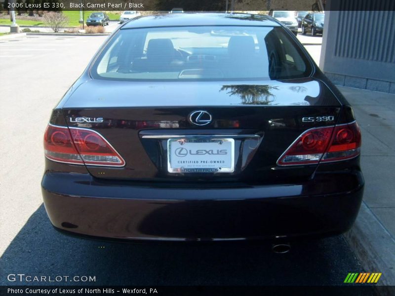 Black Garnet Pearl / Black 2006 Lexus ES 330