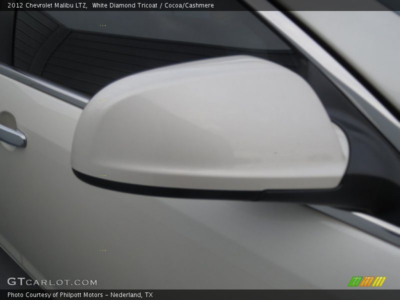 White Diamond Tricoat / Cocoa/Cashmere 2012 Chevrolet Malibu LTZ