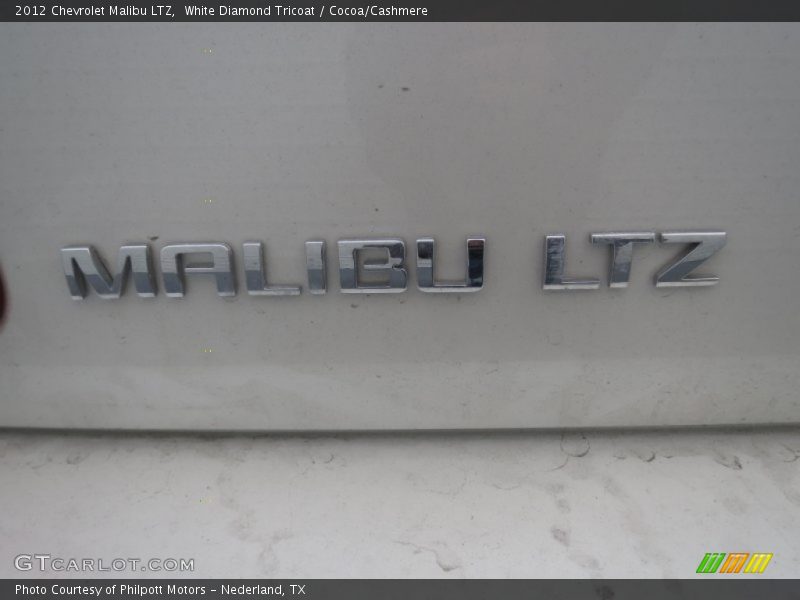 White Diamond Tricoat / Cocoa/Cashmere 2012 Chevrolet Malibu LTZ