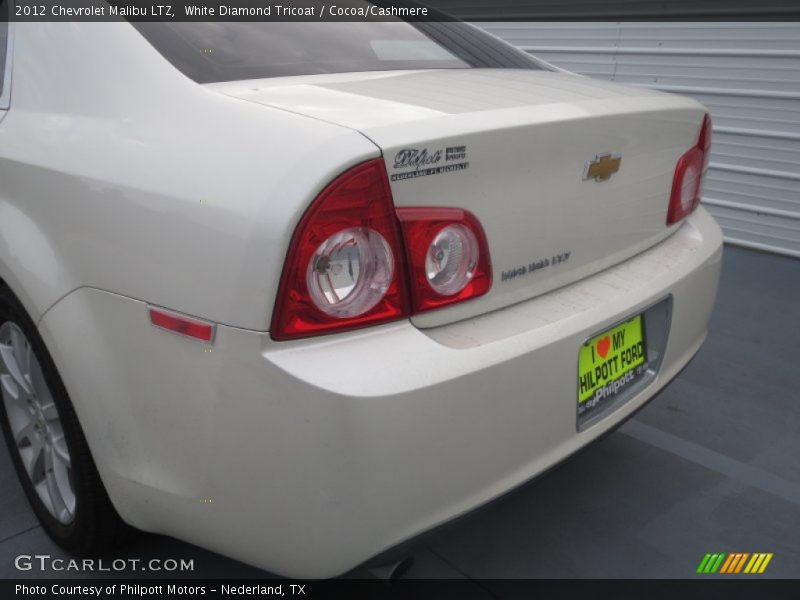 White Diamond Tricoat / Cocoa/Cashmere 2012 Chevrolet Malibu LTZ