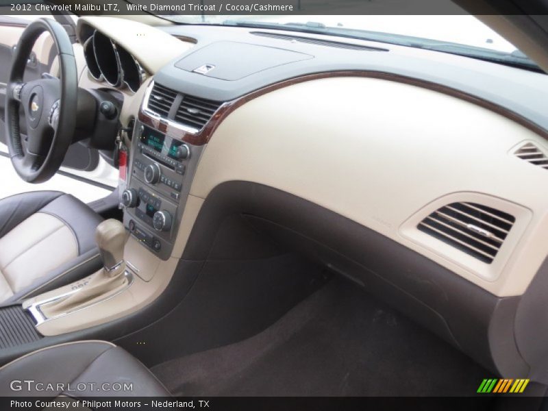 White Diamond Tricoat / Cocoa/Cashmere 2012 Chevrolet Malibu LTZ