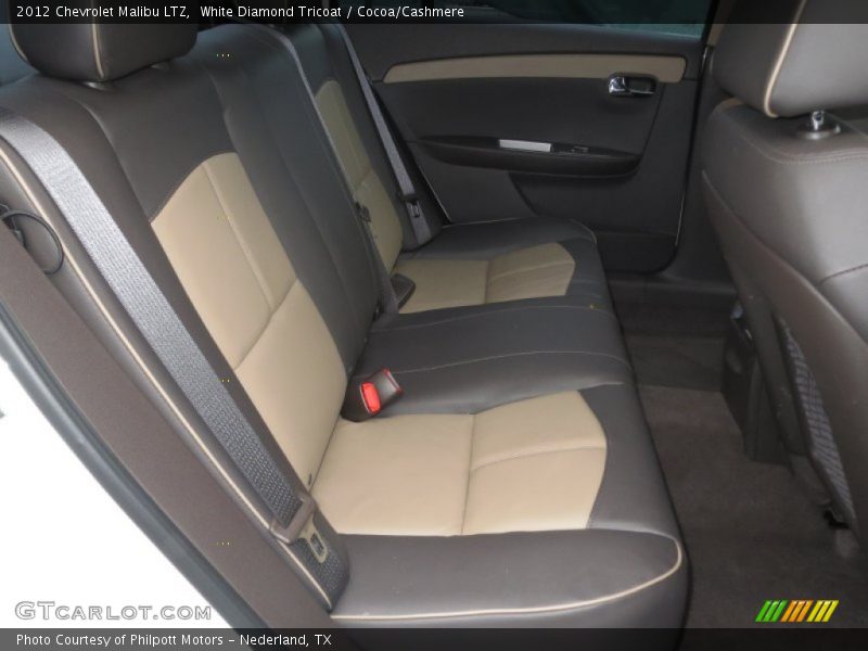 White Diamond Tricoat / Cocoa/Cashmere 2012 Chevrolet Malibu LTZ