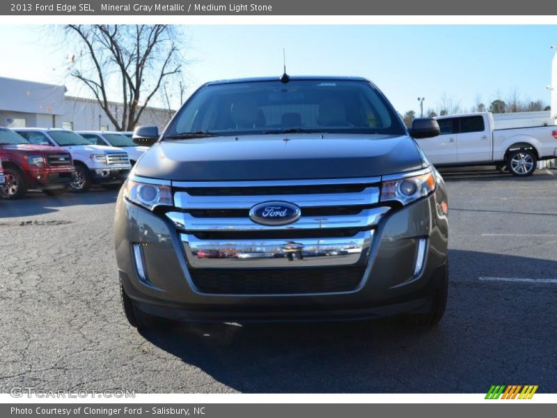 Mineral Gray Metallic / Medium Light Stone 2013 Ford Edge SEL