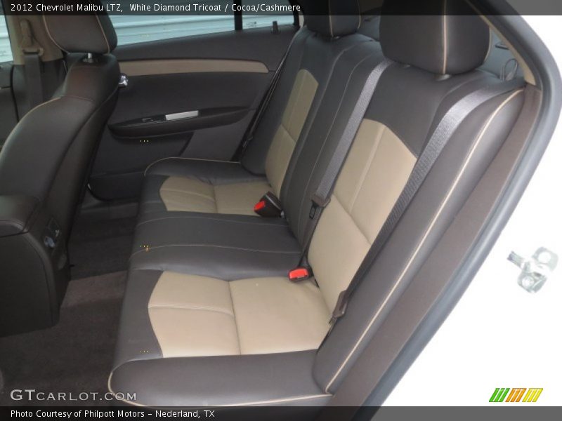 White Diamond Tricoat / Cocoa/Cashmere 2012 Chevrolet Malibu LTZ