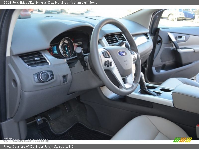 Mineral Gray Metallic / Medium Light Stone 2013 Ford Edge SEL