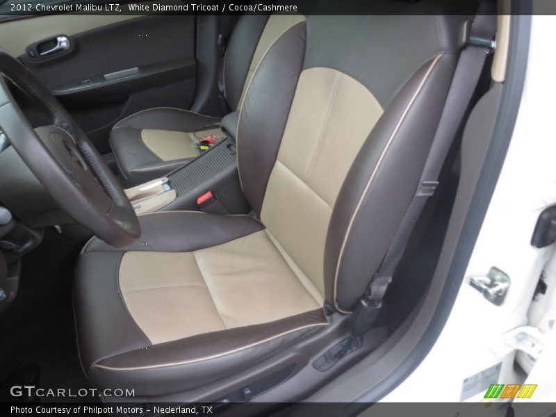 White Diamond Tricoat / Cocoa/Cashmere 2012 Chevrolet Malibu LTZ