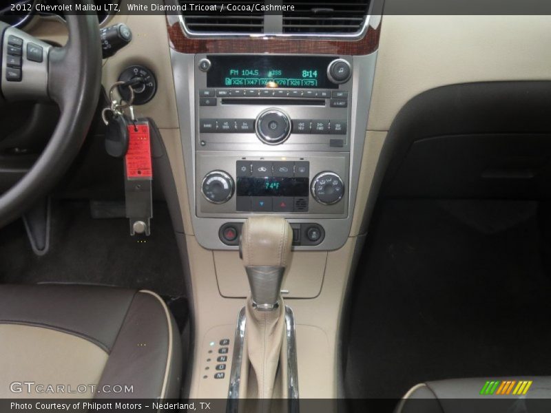 White Diamond Tricoat / Cocoa/Cashmere 2012 Chevrolet Malibu LTZ
