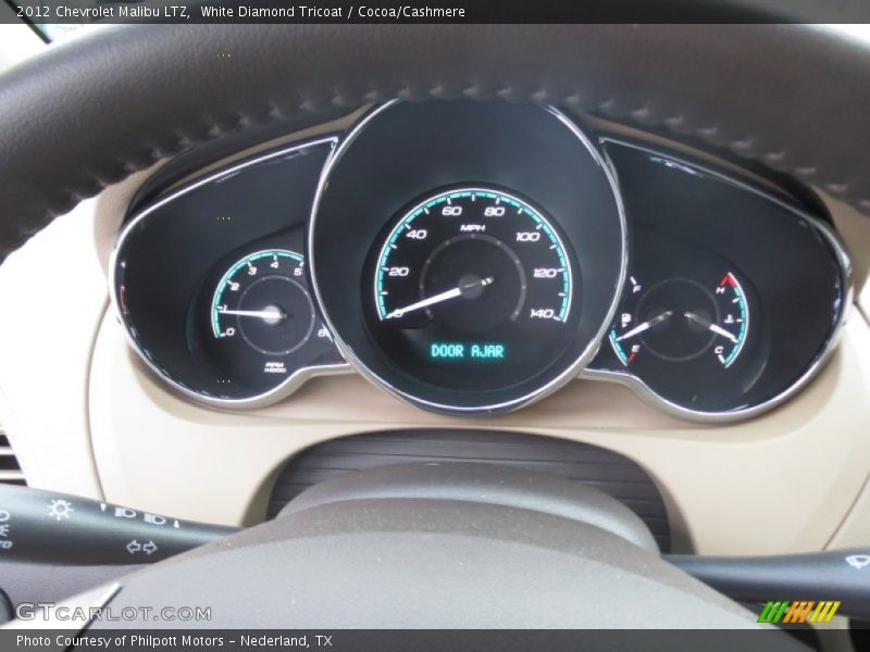 White Diamond Tricoat / Cocoa/Cashmere 2012 Chevrolet Malibu LTZ