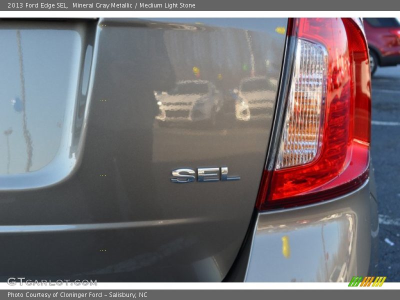 Mineral Gray Metallic / Medium Light Stone 2013 Ford Edge SEL