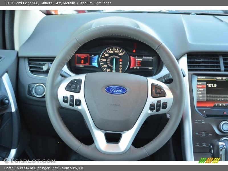 Mineral Gray Metallic / Medium Light Stone 2013 Ford Edge SEL