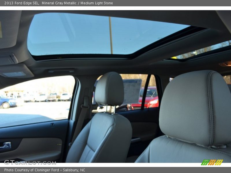 Mineral Gray Metallic / Medium Light Stone 2013 Ford Edge SEL