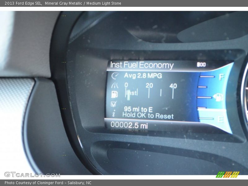 Mineral Gray Metallic / Medium Light Stone 2013 Ford Edge SEL