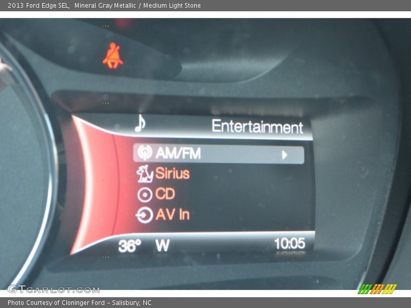 Mineral Gray Metallic / Medium Light Stone 2013 Ford Edge SEL