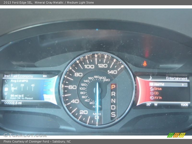 Mineral Gray Metallic / Medium Light Stone 2013 Ford Edge SEL