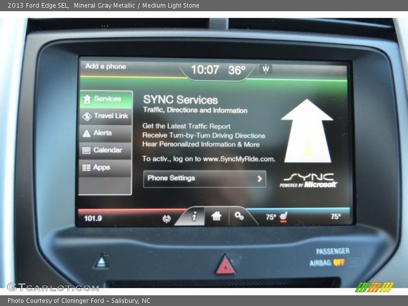 Mineral Gray Metallic / Medium Light Stone 2013 Ford Edge SEL